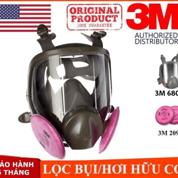 Mặt nạ 3M 6800 + Phin 2097 chống virus, vi khuẩn, bụi
