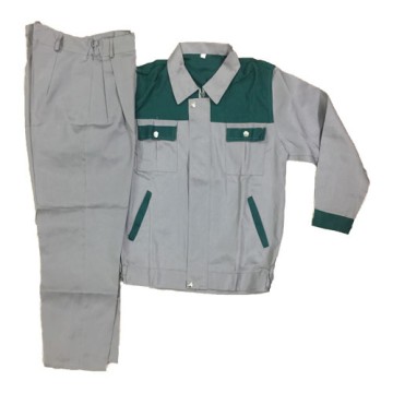 Quần áo bảo hộ kaki phối màu xanh xám nhập khẩu