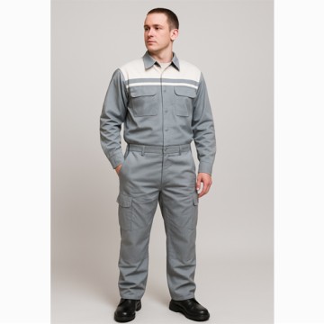 Quần áo bảo hộ pha màu ghi vải Pangzim Hàn Quốc 2721