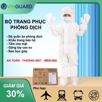 Bộ quần áo phòng dịch trẻ em Vin-2000 Pro 7 món