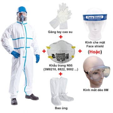Bộ quần áo phòng dịch Vin-2000 Pro full set Level 4