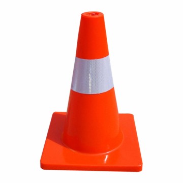 Cọc tiêu nhựa mềm PVC cao 45cm (28x28cm)