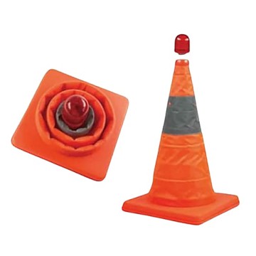 Cọc tiêu chóp nón giao thông co rút Hàn Quốc 48cm