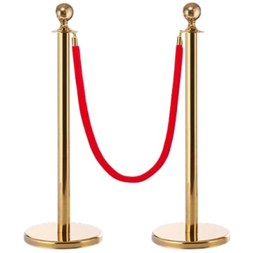 Cột phân cách inox dây nhung hình trụ 90cm