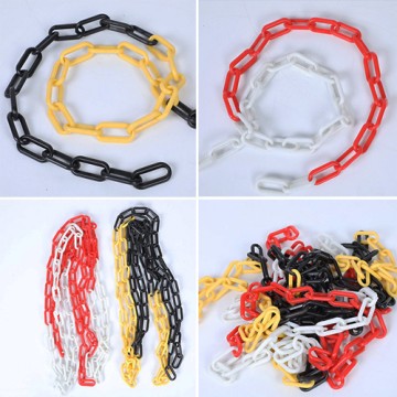 Dây xích nhựa phân luồng, cảnh báo, hàng rào an toàn nhiều màu sắc phi 6mm