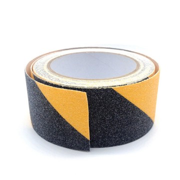 Cuộn băng dính dán sàn chống trơn trượt vàng đen 30m