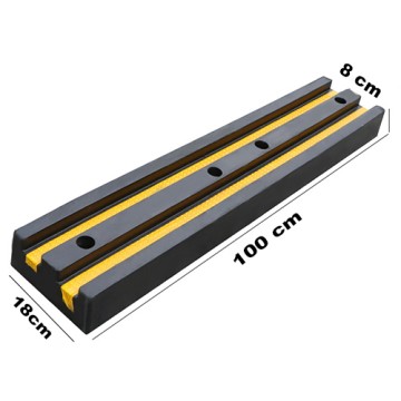 Ốp tường chặn lùi xe cao su chiều dài 100cm