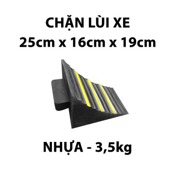 Cục Chặn lùi xe tam giác chất liệu cao su có phản quang loại siêu bền