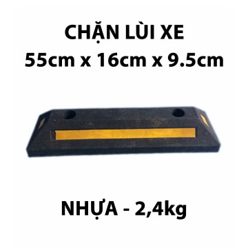 Chặn lùi bánh xe chất liệu nhựa PP kiểu 02 dài 55 cm