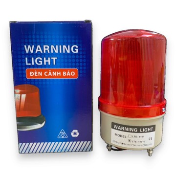 Đèn cảnh báo công trình, báo trộm, báo công trình 24v có còi