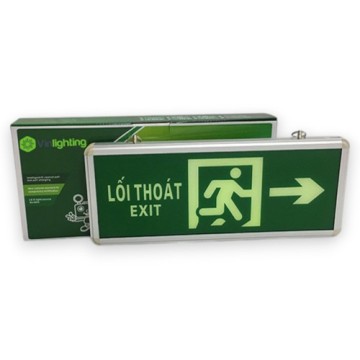 Đèn exit chỉ dẫn thoát hiểm đi bên phải