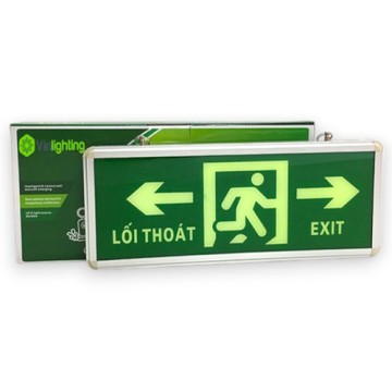 Đèn exit chỉ dẫn thoát hiểm hai bên