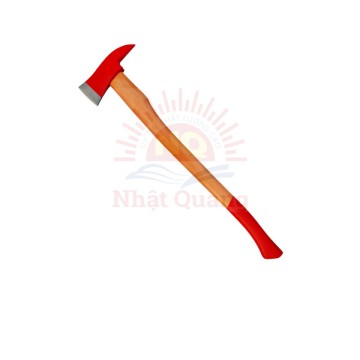 Rìu phá dỡ pccc phòng cháy chữa cháy nặng 2kg chiều dài 90cm có đầu bọc cao su