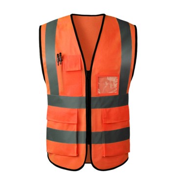 Áo gile bảo hộ mã 04 màu cam chất đẹp