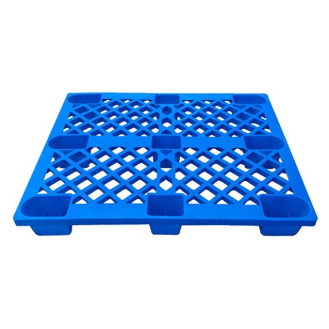 Kệ Nhựa Pallet Chân cốc màu Xanh -1100mmx1100mmx140mm - Chịu Tải - Mã NQ08