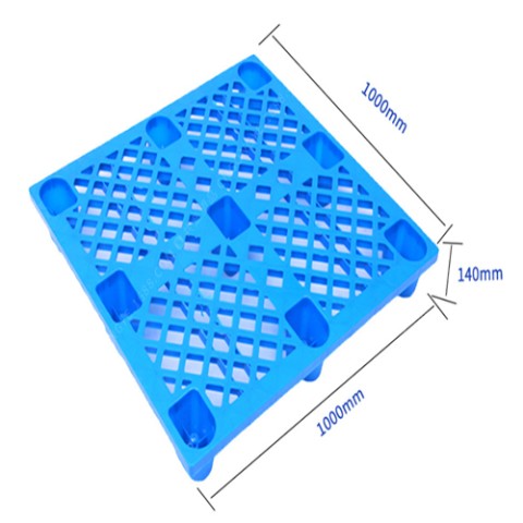 Pallet nhựa chân cốc màu xanh dương Nhật Quang mã 02