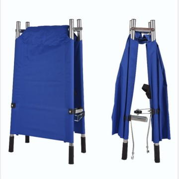 Cáng Cứu Thương 2 Bánh Màu Xanh – Gập Gọn, Có Tay Đẩy, Tiện Di Chuyển