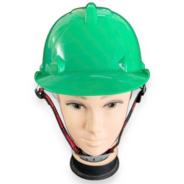 Mũ bảo hộ Nhật Quang N30 núm vặn quai chun màu xanh lá có xốp