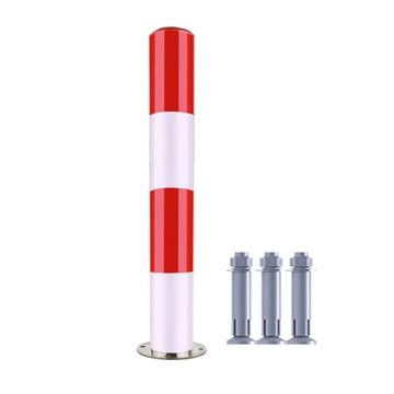 Cọc tiêu phân làn giao thông Thép 100cm Trắng - Đỏ Nhật Quang