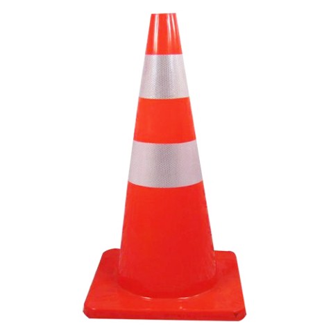 Cọc tiêu Nhựa phản quang giao thông hình chóp PVC 70cm Nhật Quang