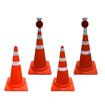 Cọc tiêu PVC 90cm Nhật Quang