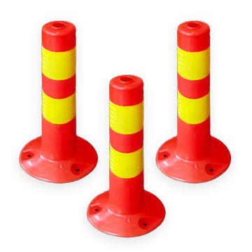 Cọc tiêu phân làn giao thông PE 45cm Có phản quang