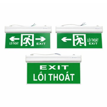 Đèn exit  thoát hiểm cao cấp 2 mặt đủ các hướng