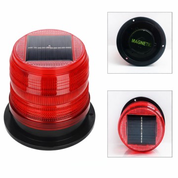 Đèn cảnh báo khẩn cấp 030s năng lượng mặt trời, không còi, đế nam châm