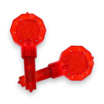 Đèn cánh báo hình tròn hoa mai cắm cột, cắm cọc hoặc cầm tay