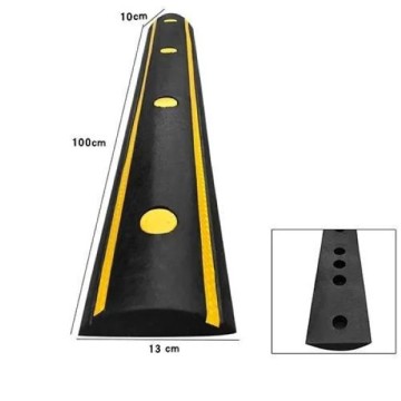 Ốp chặn lùi xe cao su có phản quang 1m