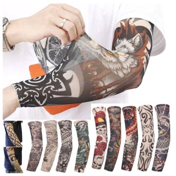 Ống Tay Che Nắng Bảo Hộ Họa Tiết Rằn Ri, Co Giãn Tốt 