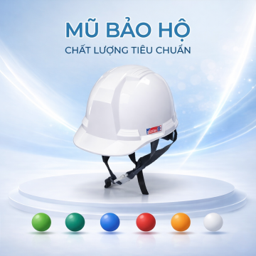Mũ bảo hộ Hàn Quốc SSEDA Mặt Vuông có núm vặn 4 Quai vải Không Xốp Loại 2