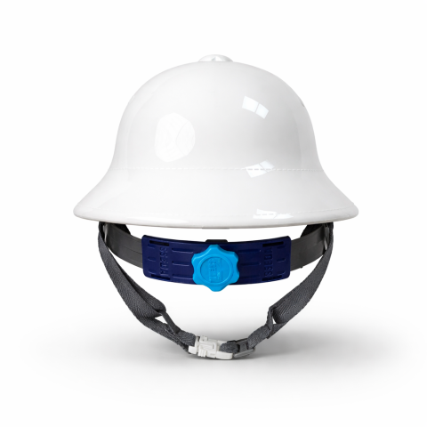 Mũ cối bảo hộ lao động chống va đập vành trong 4 quai có xốp Nhật Quang 