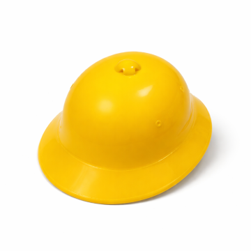 Mũ cối bảo hộ lao động chống va đập vành trong nhựa 4 quai vải màu vàng chanh Nhật Quang