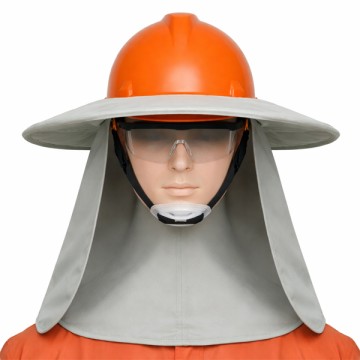 Vành mũ bảo hộ che nắng màu ghi sáng, chống tia UV, thấm hút mồ hôi