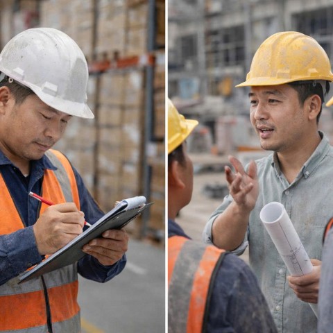 Mũ bảo hộ trong kho vận và logistics khác gì so với công trường xây dựng?