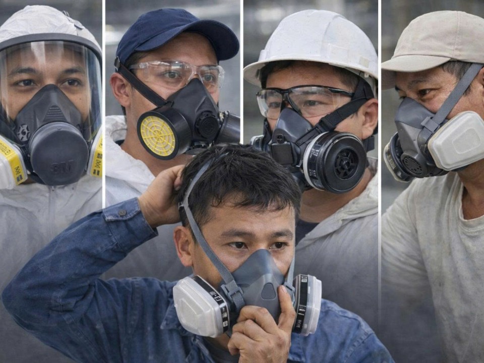 5 mặt nạ phòng độc phù hợp nhất cho thợ sơn PU