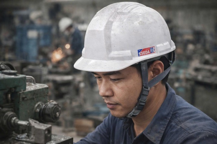 So sánh mũ bảo hộ lao động PP và ABS: Doanh nghiệp chọn loại nào?