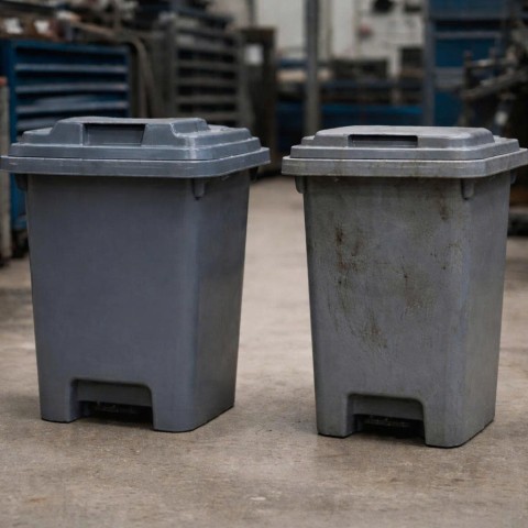 Thùng rác nhựa có chịu được dầu mỡ, hóa chất không?