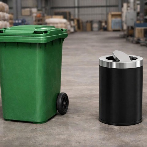 Thùng rác nhựa và thùng rác kim loại nên dùng loại nào, khác nhau ra sao?