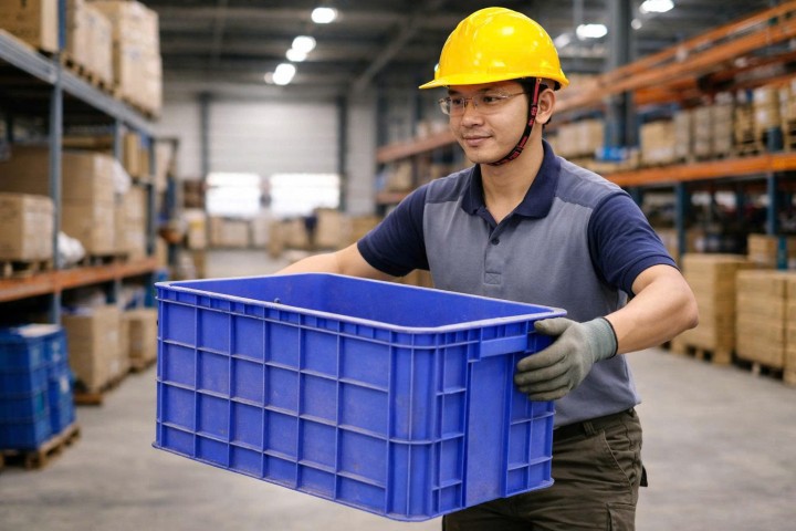 Thùng nhựa công nghiệp là gì? Dùng khác gì so với thùng nhựa gia dụng?