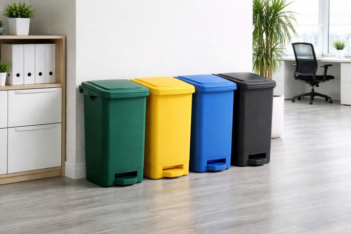 Chọn thùng rác phân loại đúng chuẩn cho nhà xưởng và văn phòng