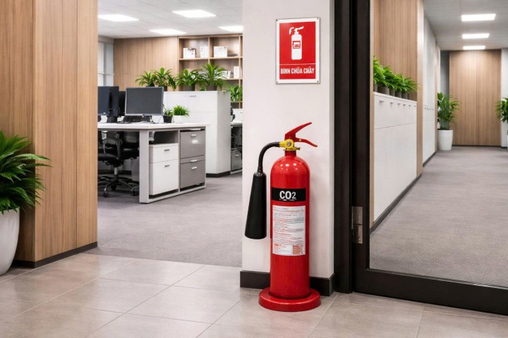 Bình chữa cháy CO2 3kg đáp ứng yêu cầu PCCC hiện nay ra sao?