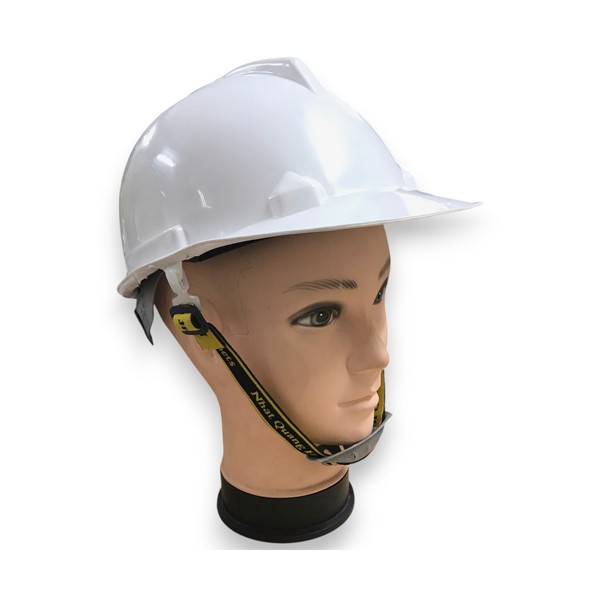 Mũ bảo hộ NQ-N40 màu trắng không xốp có núm vặn, giảm va đập, phù hợp mọi ngành nghề