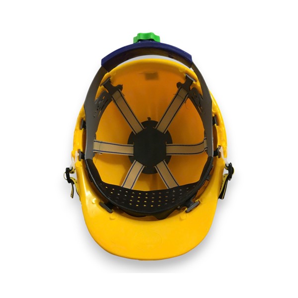 Mũ bảo hộ NQ-N40 màu vàng chanh không xốp có núm vặn, giảm va đập, phù hợp mọi ngành nghề