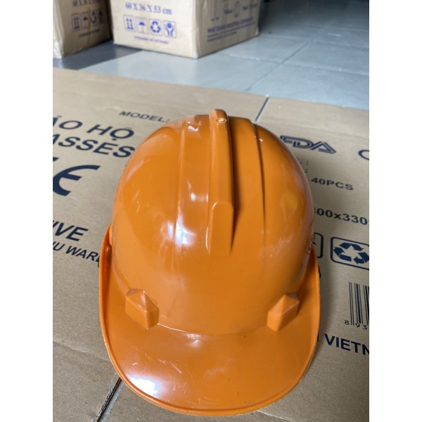 Mũ Bảo Hộ Nhật Quang Loại 2 Màu Cam Chất Lượng Tốt An Toàn, Độ Bền Cao
