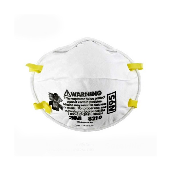 Khẩu trang giấy 3M N95 8210 chống vi khuẩn, virus, bụi