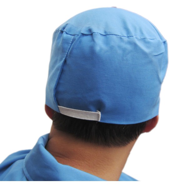 Mũ trùm đầu y tế màu xanh