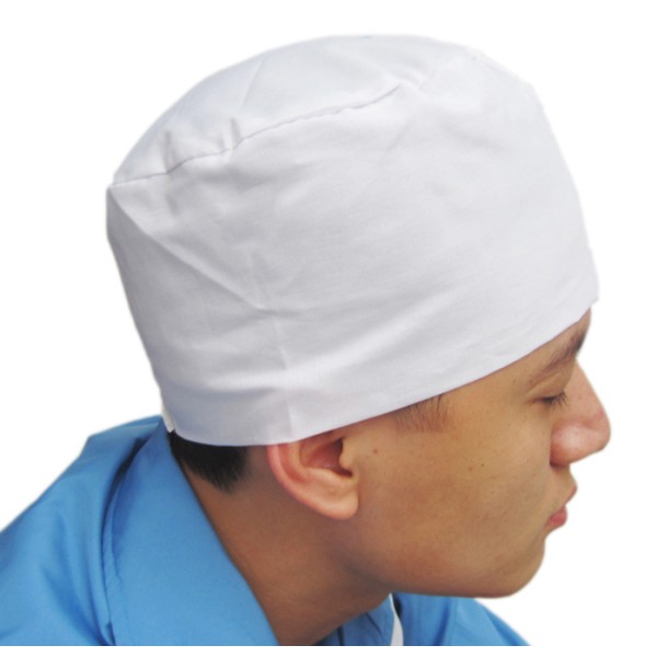 Mũ trùm đầu y tế màu trắng