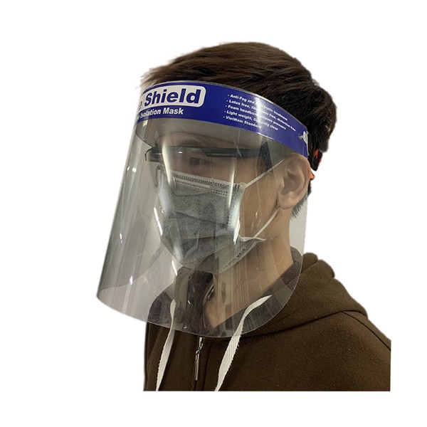 Kính che mặt chống giọt bắn Faceshield Nhật Quang chống virus, chống bụi.